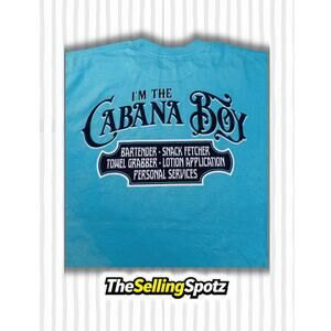 Island Jay Blue T-Shirt Made in Florida Size US 2XL 100% Cotton